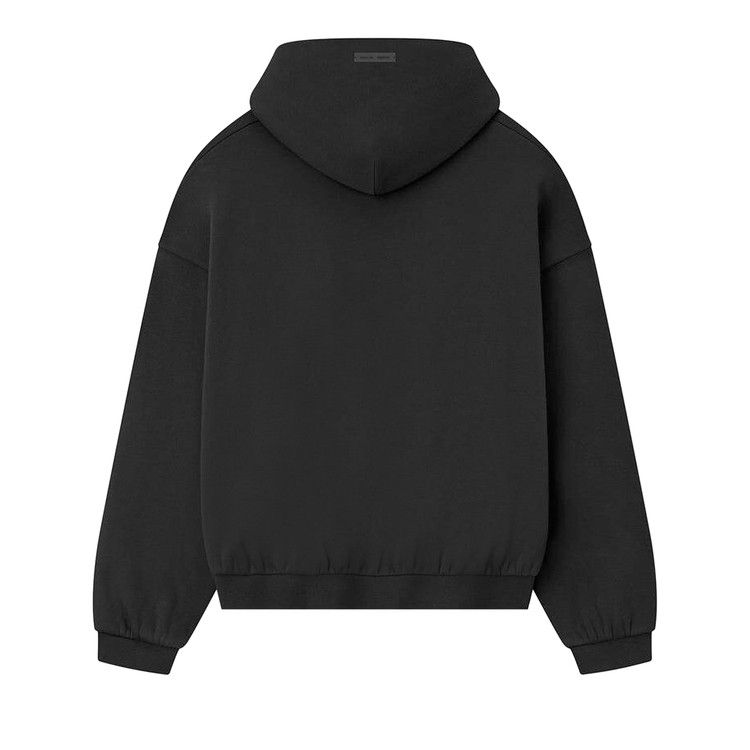 Fear Of God Essentials Hoodie Jet Black 90s Fit Fleece (FW25/SS26)