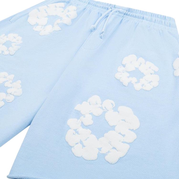 Denim Tears Cotton Wreath Shorts Light Blue