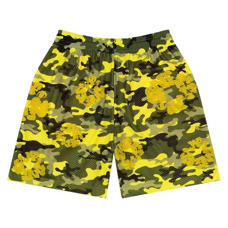 Denim Tears Wreath Camo Shorts Yellow