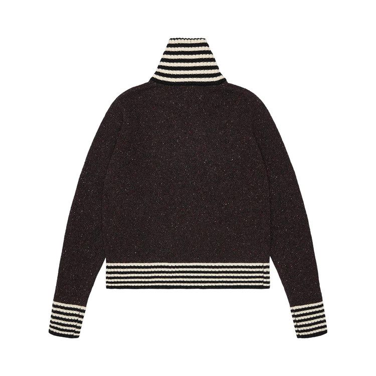 Denim Tears Zip Up Knit Sweater Black (FW25)