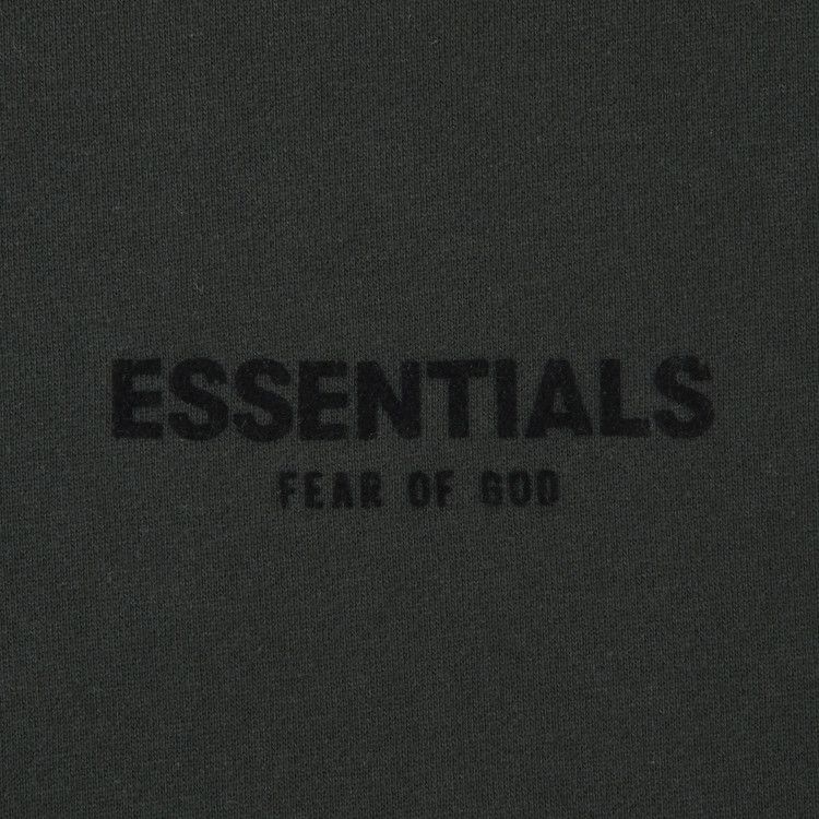 Fear of God Essentials Pullover Hoodie (FW22) Stretch Limo Black