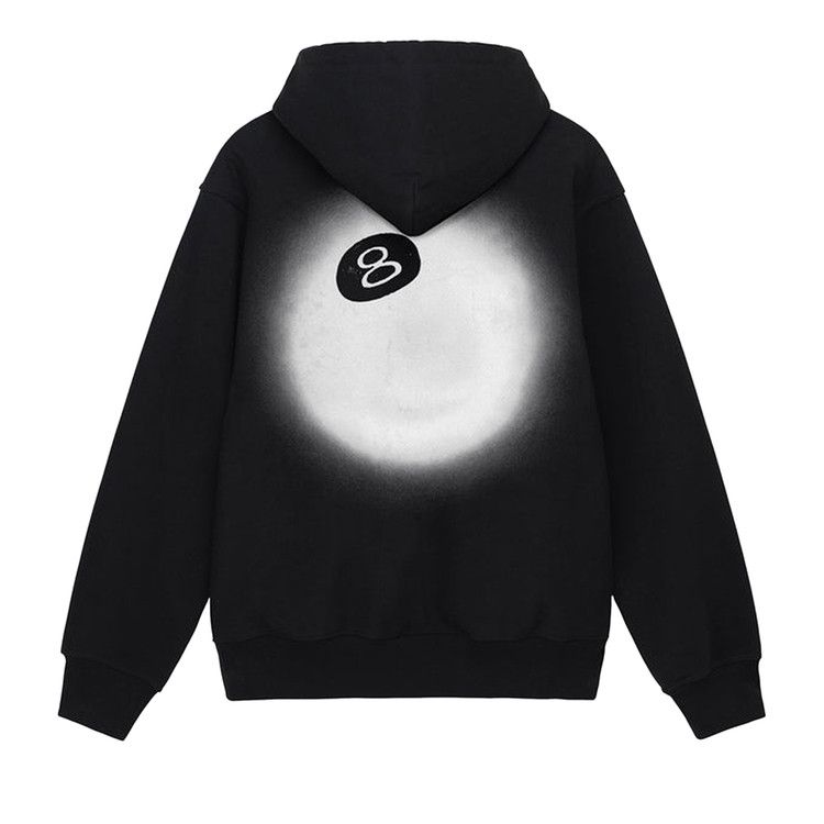 Stussy 8 Ball Fade Hoodie Black