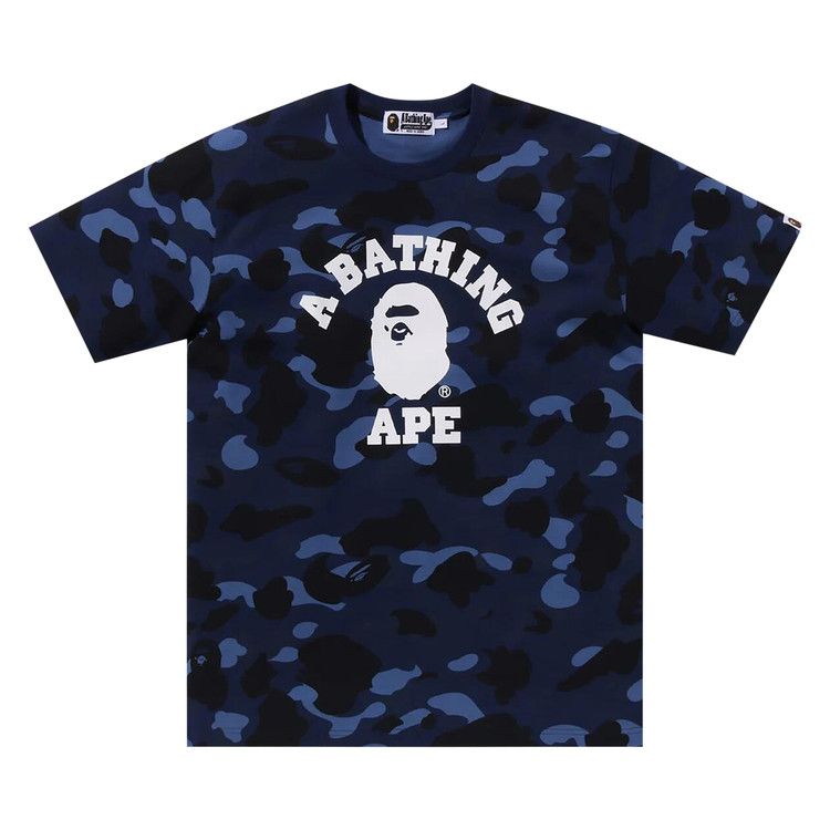 BAPE Color Camo College Tee Navy