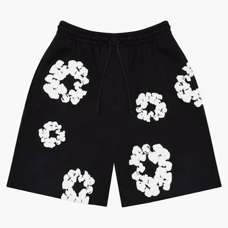 Denim Tears Cotton Wreath Shorts Black