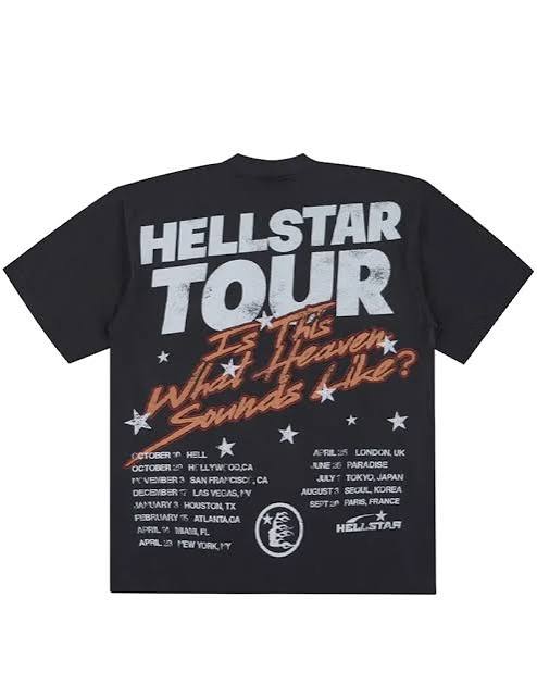 HELLSTAR Biker Tour T-Shirt Grey