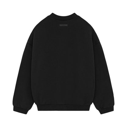 Fear Of God Essentials Crewneck Black Heavy Fleece (FW24)