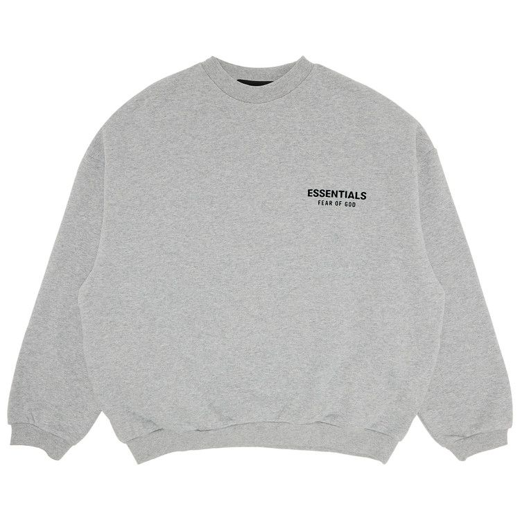 Fear Of God Essentials Crewneck Light Heather Grey Fleece II (FW24)
