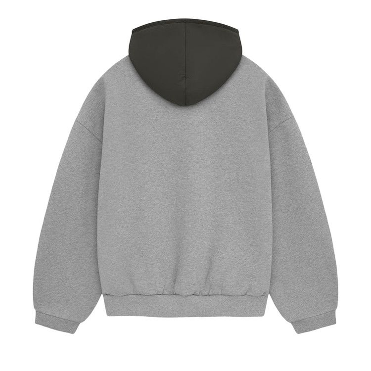 Fear Of God Essentials Hoodie Dark Heather Oatmeal/Ink Nylon Fleece (FW23)