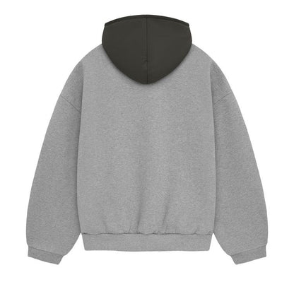 Fear Of God Essentials Hoodie Dark Heather Oatmeal/Ink Nylon Fleece (FW23)