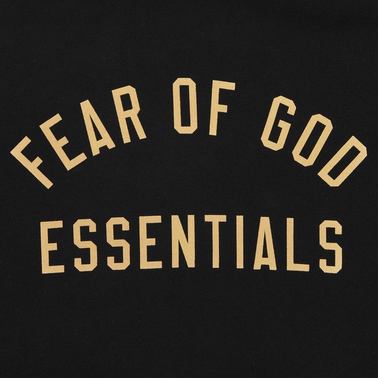 Fear Of God Essentials Hoodie Black Fleece (FW24)