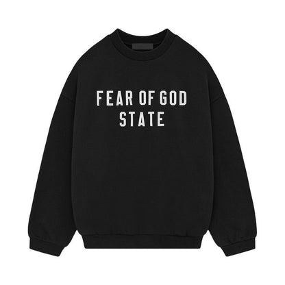 Fear Of God Essentials Crewneck Black Heavy Fleece (FW24)