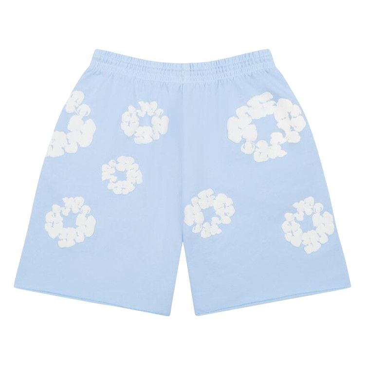 Denim Tears Cotton Wreath Shorts Light Blue