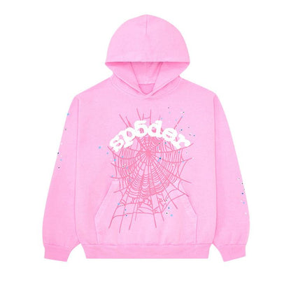 Sp5der OG Web Hoodie Pink