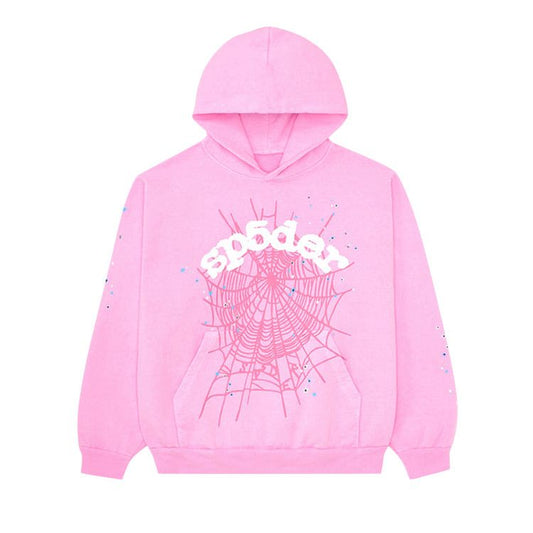 Sp5der OG Web Hoodie Pink