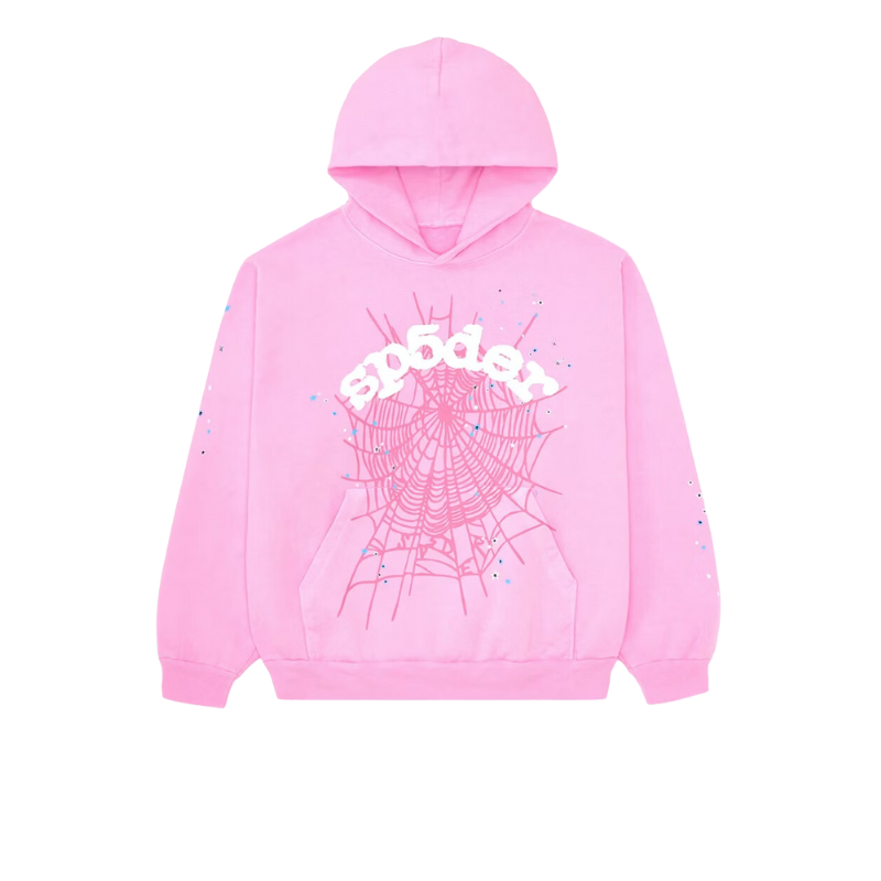 Sp5der Web Hoodie Pink