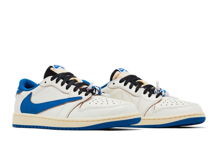 Nike Air Jordan 1 Low OG SP Travis Scott x Fragment Sail Military Blue