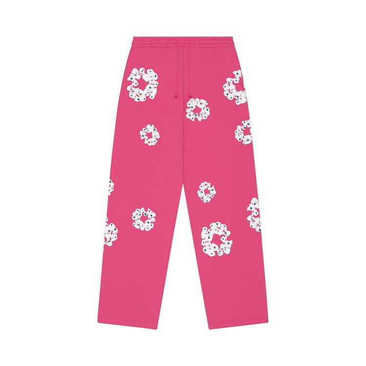 Denim Tears Rhinestone Wreath Sweatpants Pink (FW25)
