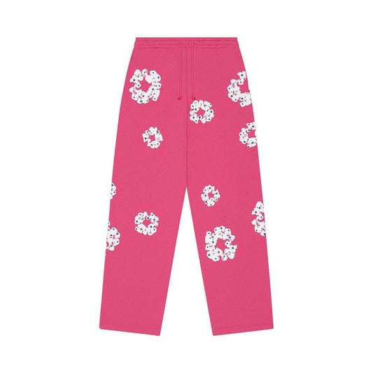 Denim Tears Rhinestone Wreath Sweatpants Pink (FW25)