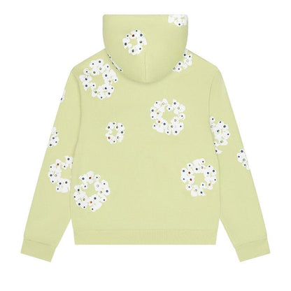 Denim Tears Rhinestone Wreath Hoodie Neon Green (FW25)
