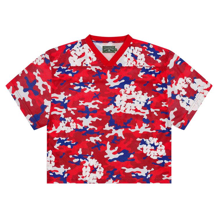 Denim Tears Camo Wreath Jersey Red Camo