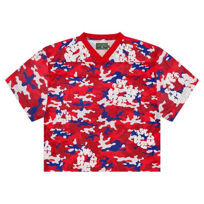 Denim Tears Camo Wreath Jersey Red Camo