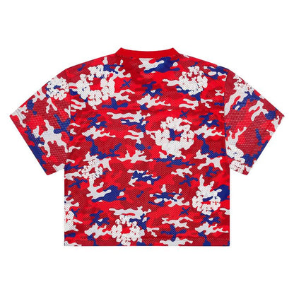 Denim Tears Camo Wreath Jersey Red Camo