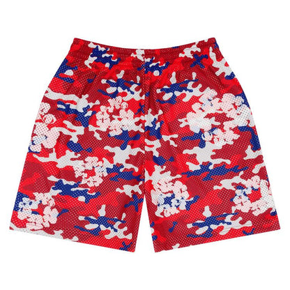 Denim Tears Wreath Camo Shorts Red