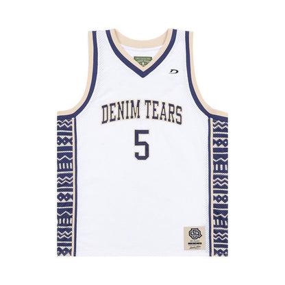 Denim Tears 5Q Game Jersey White
