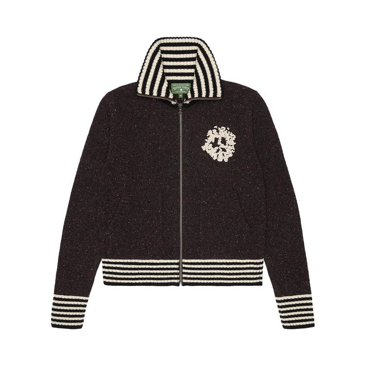 Denim Tears Zip Up Knit Sweater Black (FW25)