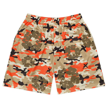 Denim Tears Wreath Camo Shorts Brown / Orange