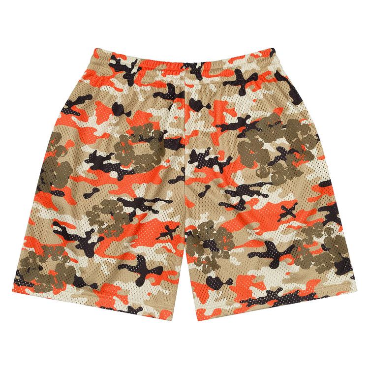 Denim Tears Wreath Camo Shorts Brown / Orange