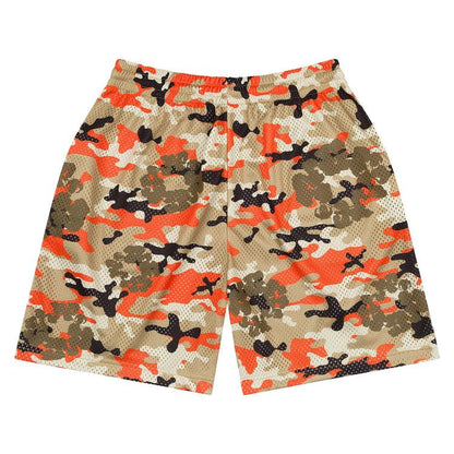 Denim Tears Wreath Camo Shorts Brown / Orange
