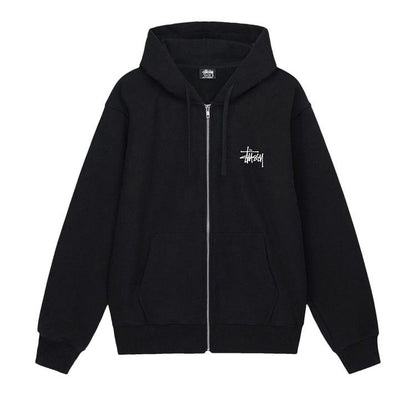 Stussy Basic Zip Hoodie Black