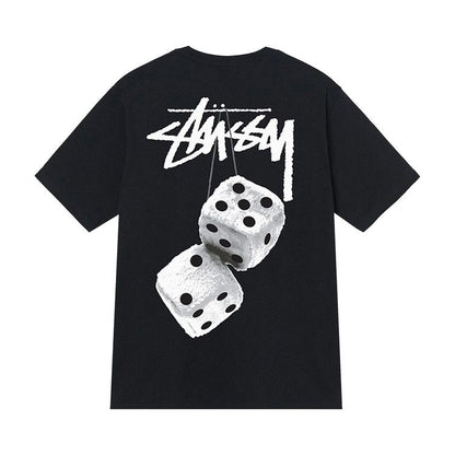 Stussy Fuzzy Dice Tee Black