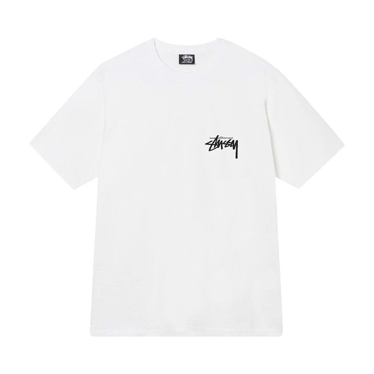 Stussy Fuzzy Dice T-Shirt White