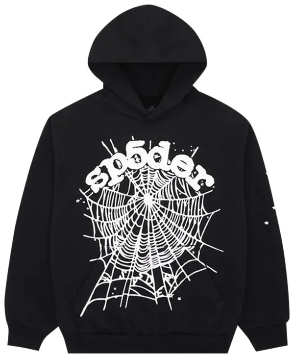 Sp5der OG Web Hoodie Black