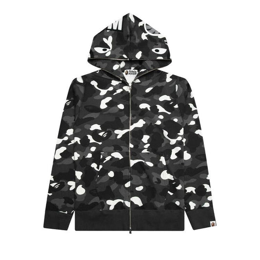 BAPE City Camo Shark Zip Hoodie Black (2023)