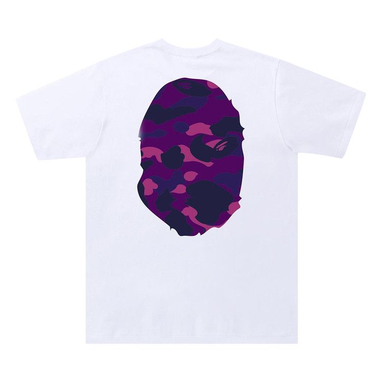 BAPE Color Camo Big Ape Head Tee White/Purple