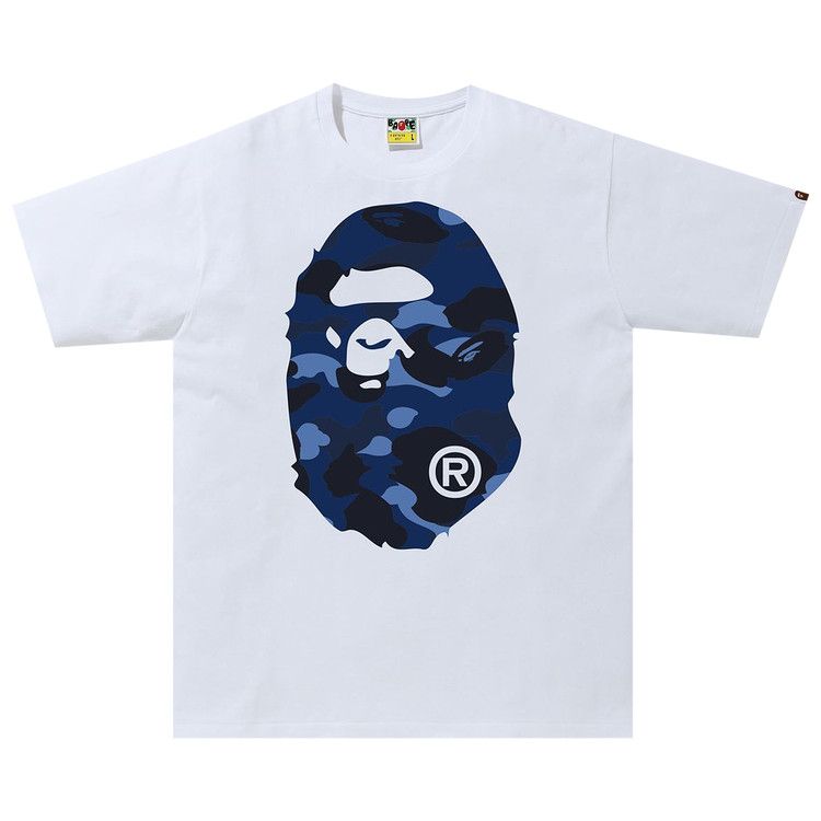 BAPE Color Camo Big Ape Head Tee White/Blue