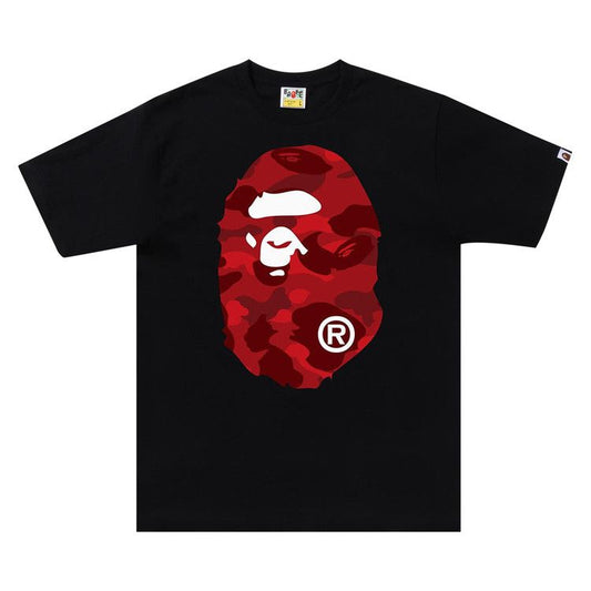 BAPE Color Camo Big Ape Head Tee Black/Red