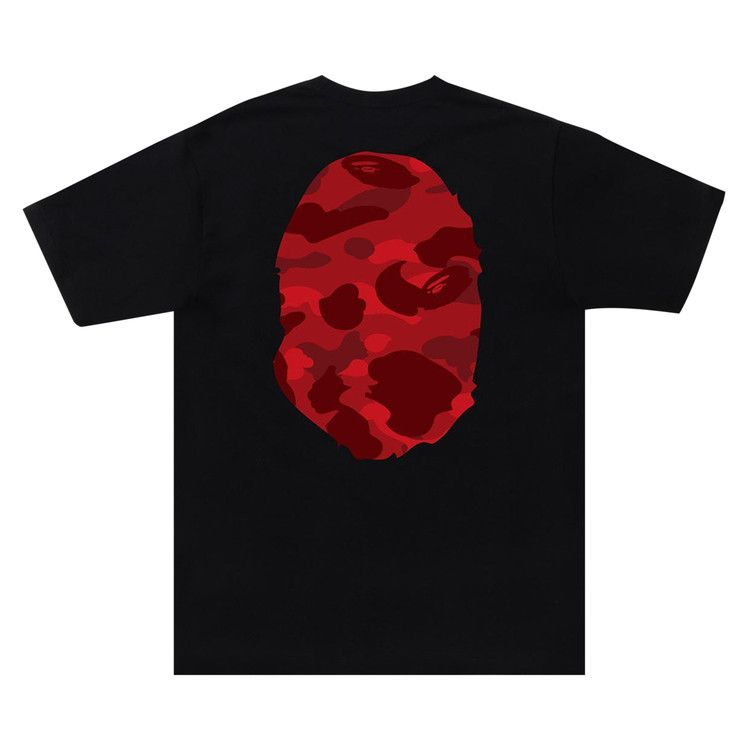 BAPE Color Camo Big Ape Head Tee Black/Red