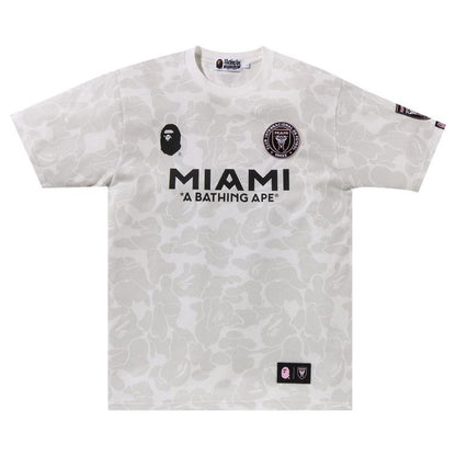 BAPE x Inter Miami CF Camo Tee White
