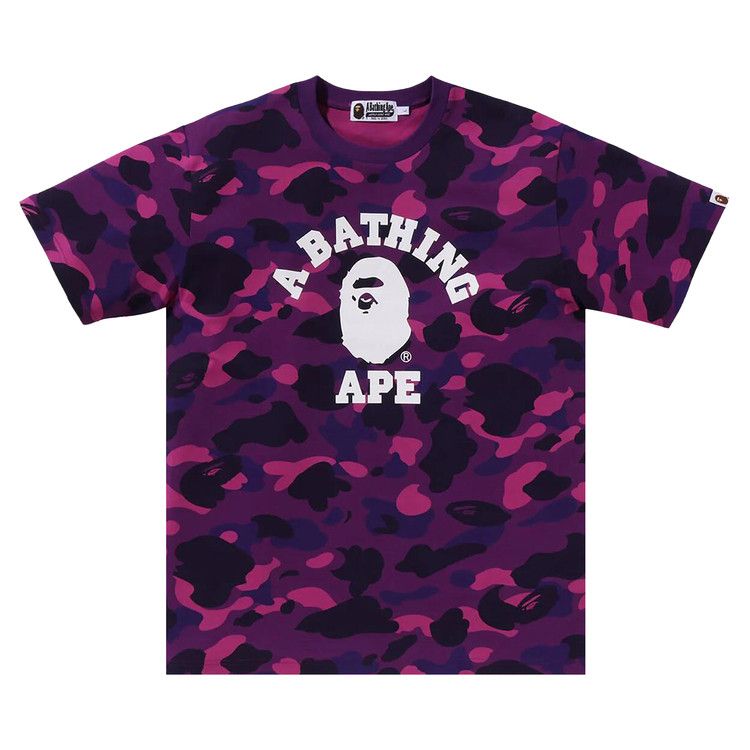 BAPE Color Camo College Tee Purple