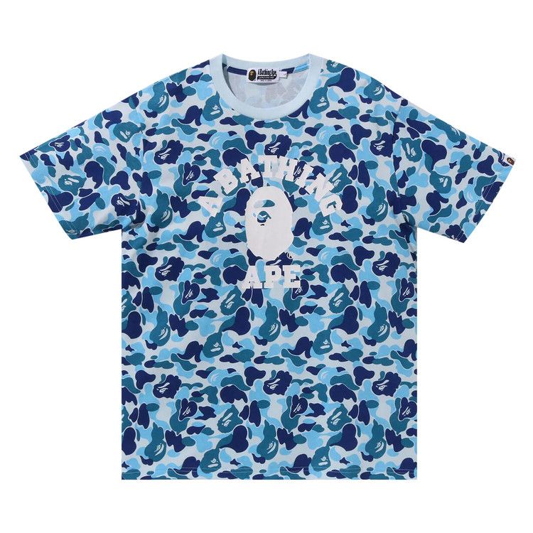 BAPE ABC Camo College Tee Blue