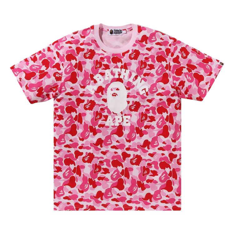 BAPE ABC Camo College Tee Pink
