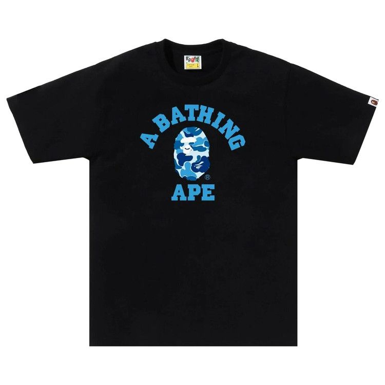 BAPE ABC Camo College Tee Black/Blue