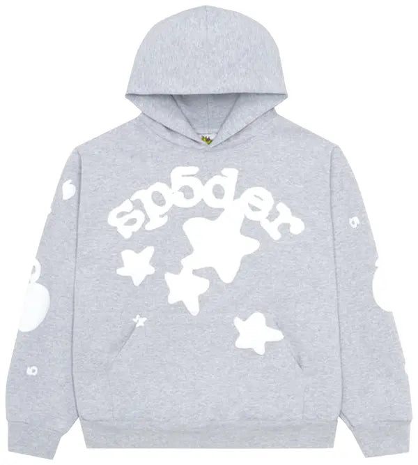 Sp5der Big Star Hoodie Grey