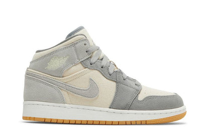 Air Jordan 1 Mid SE Coconut Milk Particle Grey (GS)