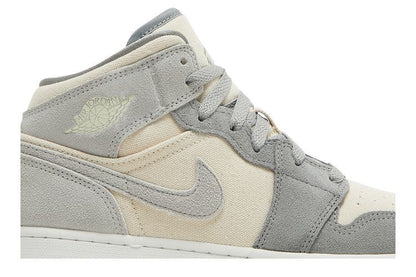 Air Jordan 1 Mid SE Coconut Milk Particle Grey (GS)