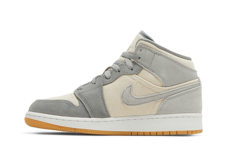 Air Jordan 1 Mid SE Coconut Milk Particle Grey (GS)